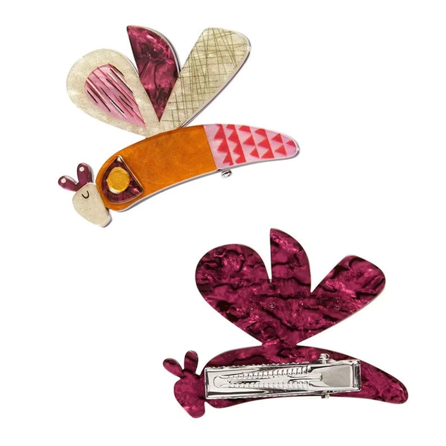 a_dragonfly_named_buzz_hair_clips_set__2_piece_2.webp A Dragonfly Named Buzz Hair Clips Set - 2 Piece*Erstwilder Sale