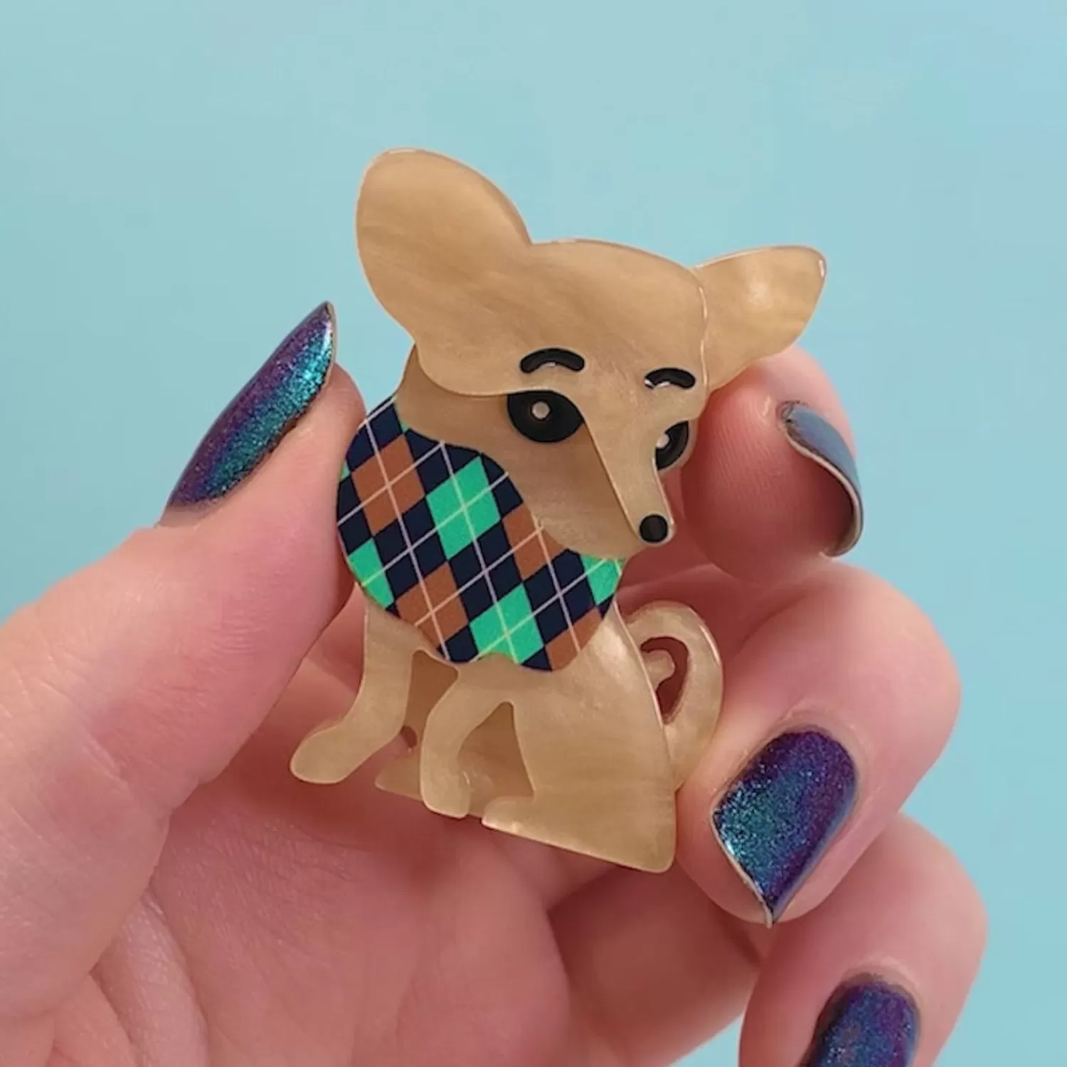 Chi Chi Chihuahua Mini Brooch*Erstwilder Hot