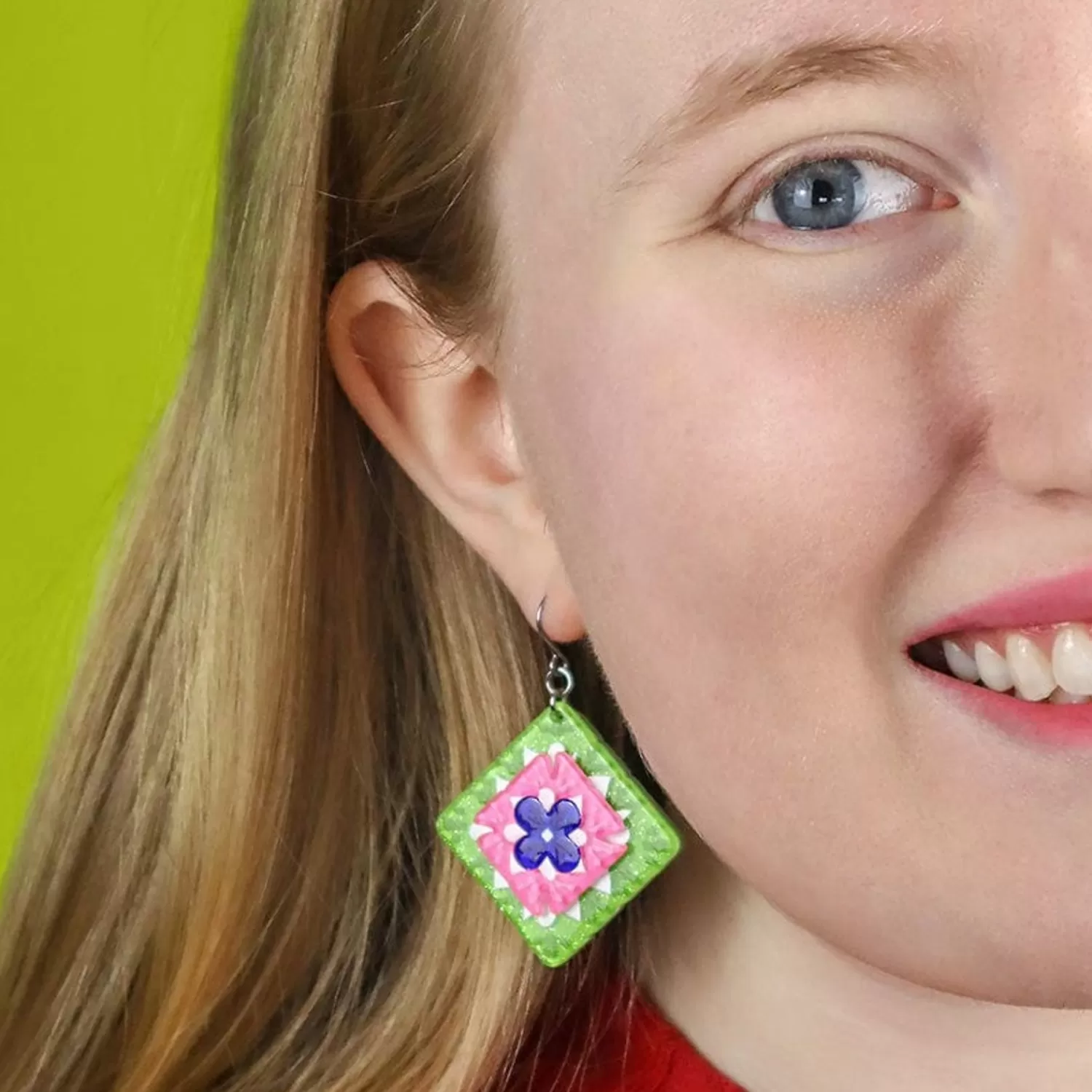 Cosy Comfort Earrings - Green*Erstwilder New