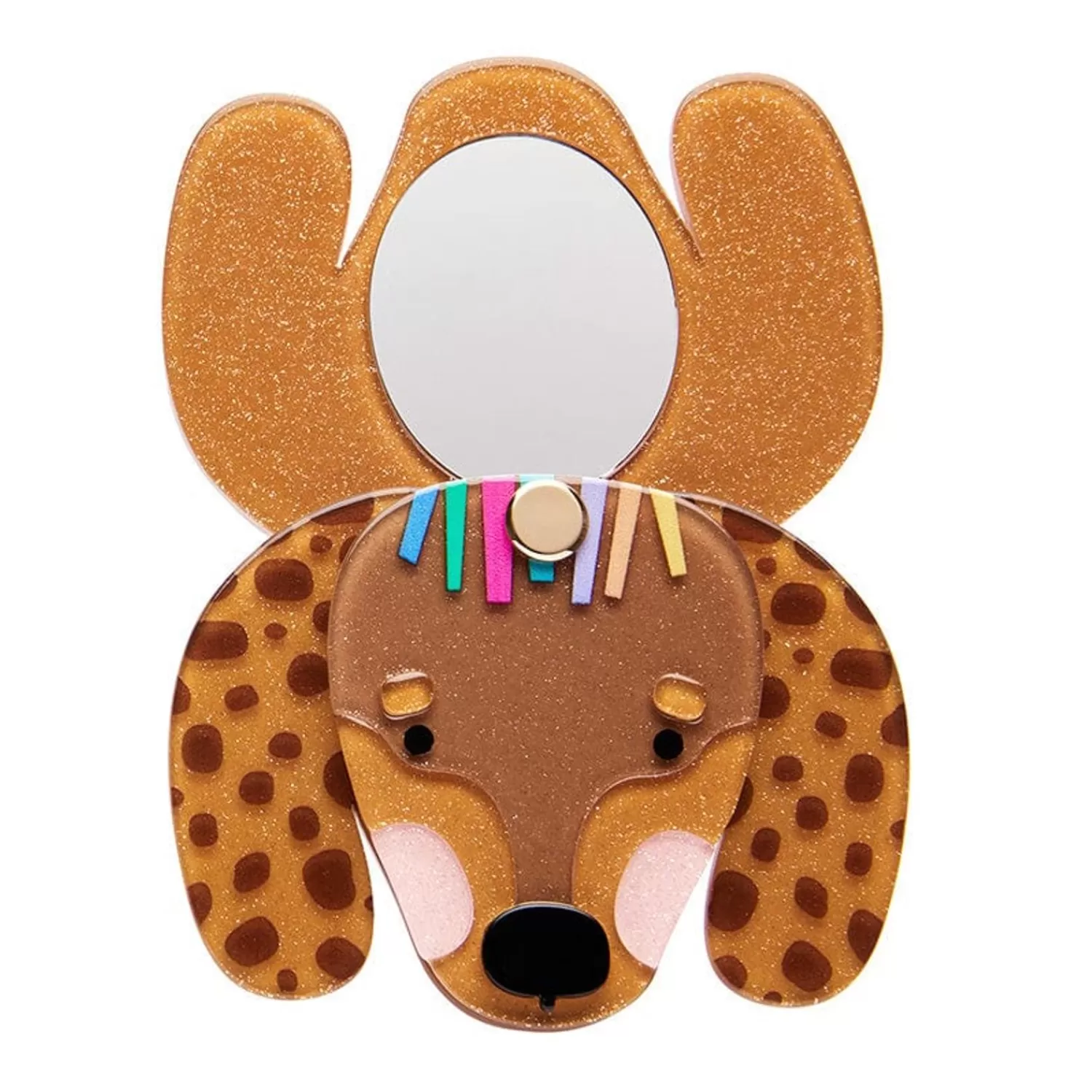 darcy_the_dachshund_mirror_compact_3.webp Darcy The Dachshund Mirror Compact*Erstwilder Shop