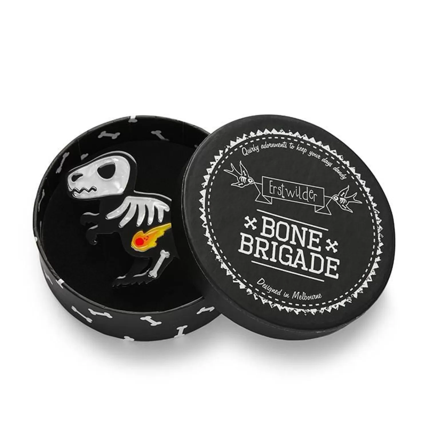 deadosaurus_rex_brooch_3.webp Dead-O-Saurus Rex Brooch*Erstwilder Sale