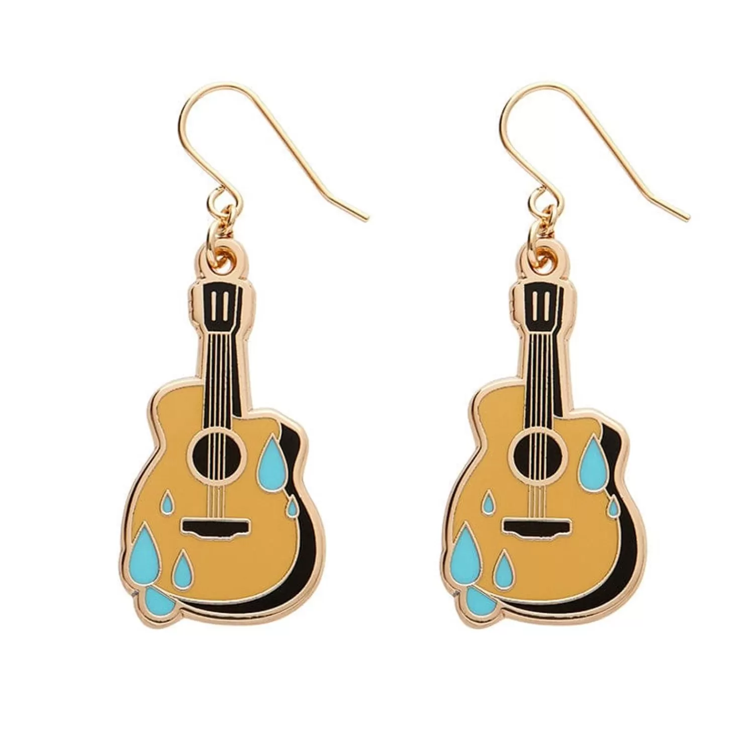 guitar_blues_enamel_drop_earrings_2.webp Guitar Blues Enamel Drop Earrings*Erstwilder Clearance