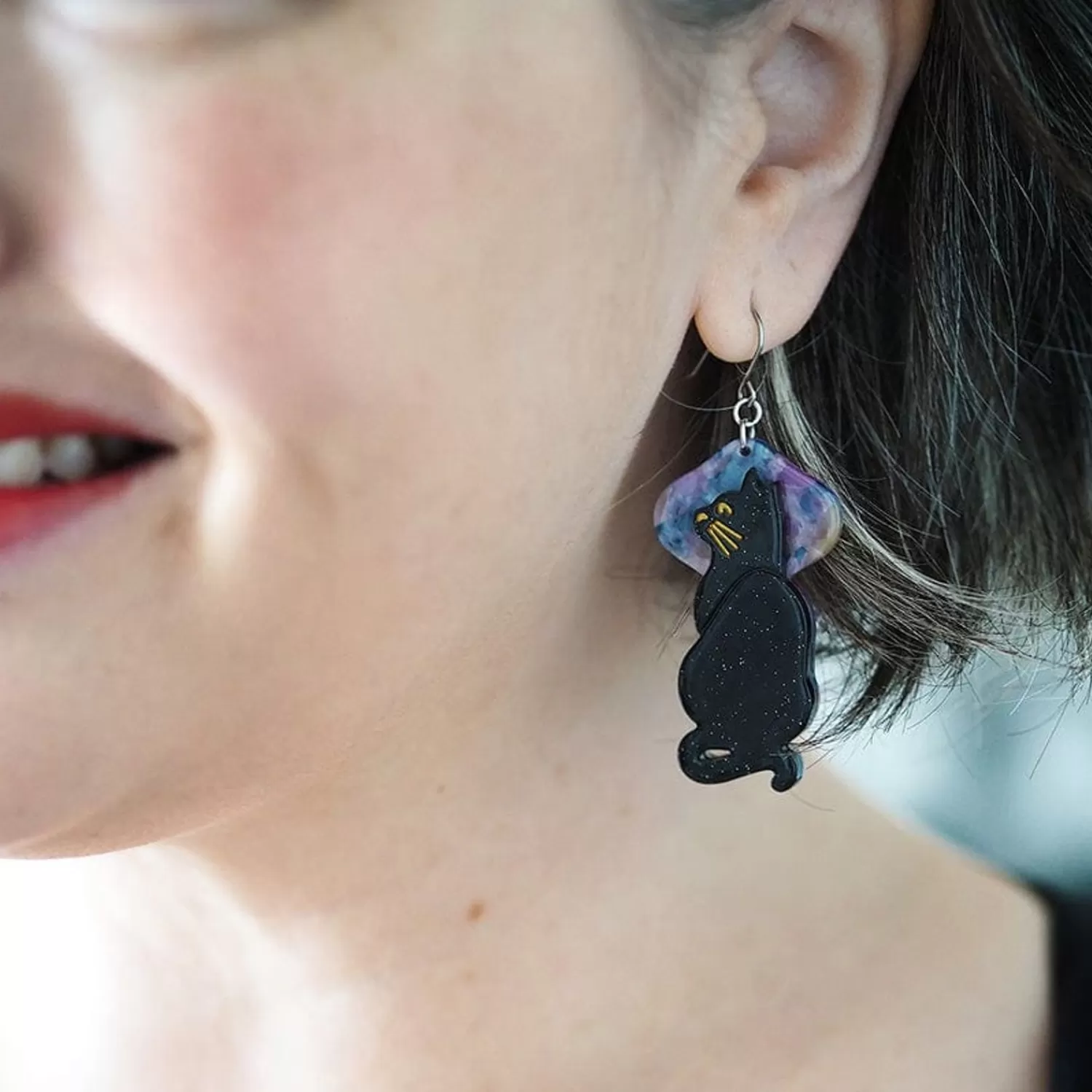 Le Chat Miaule Drop Earrings*Erstwilder Clearance