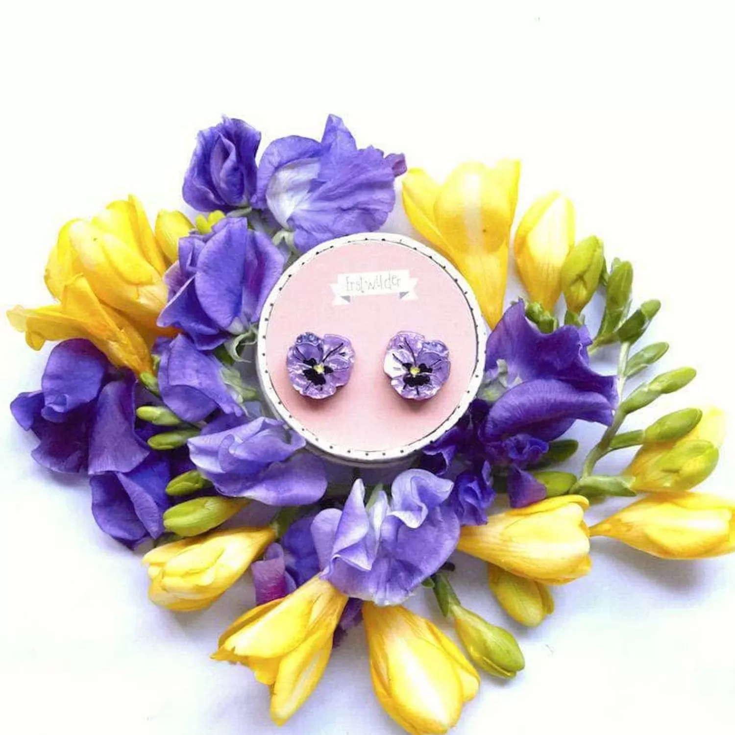 on_sleeping_eyelids_pansy_earrings_2.webp On Sleeping Eyelids Pansy Earrings*Erstwilder Shop