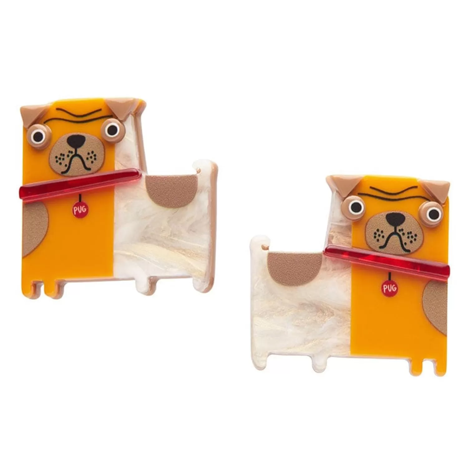 Order Of The Pug Hair Clips Set - 2 Piece*Erstwilder Flash Sale