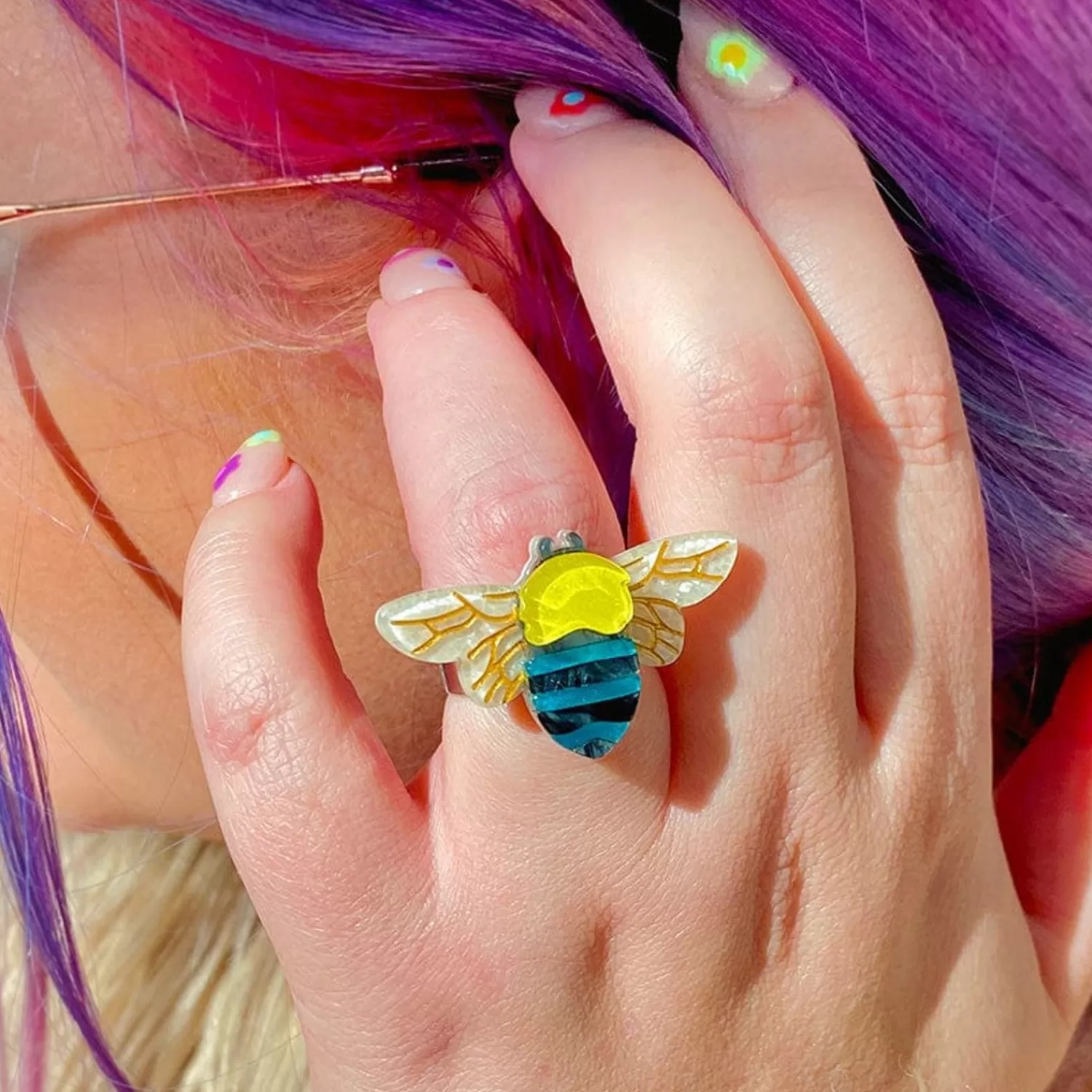 to_bee_or_not_to_bee_statement_ring_5.webp To Bee Or Not To Bee Statement Ring*Erstwilder Fashion