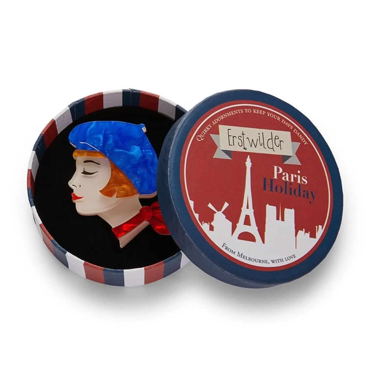 tres_chic_brooch__blue_2.webp Tres Chic Brooch - Blue*Erstwilder Outlet