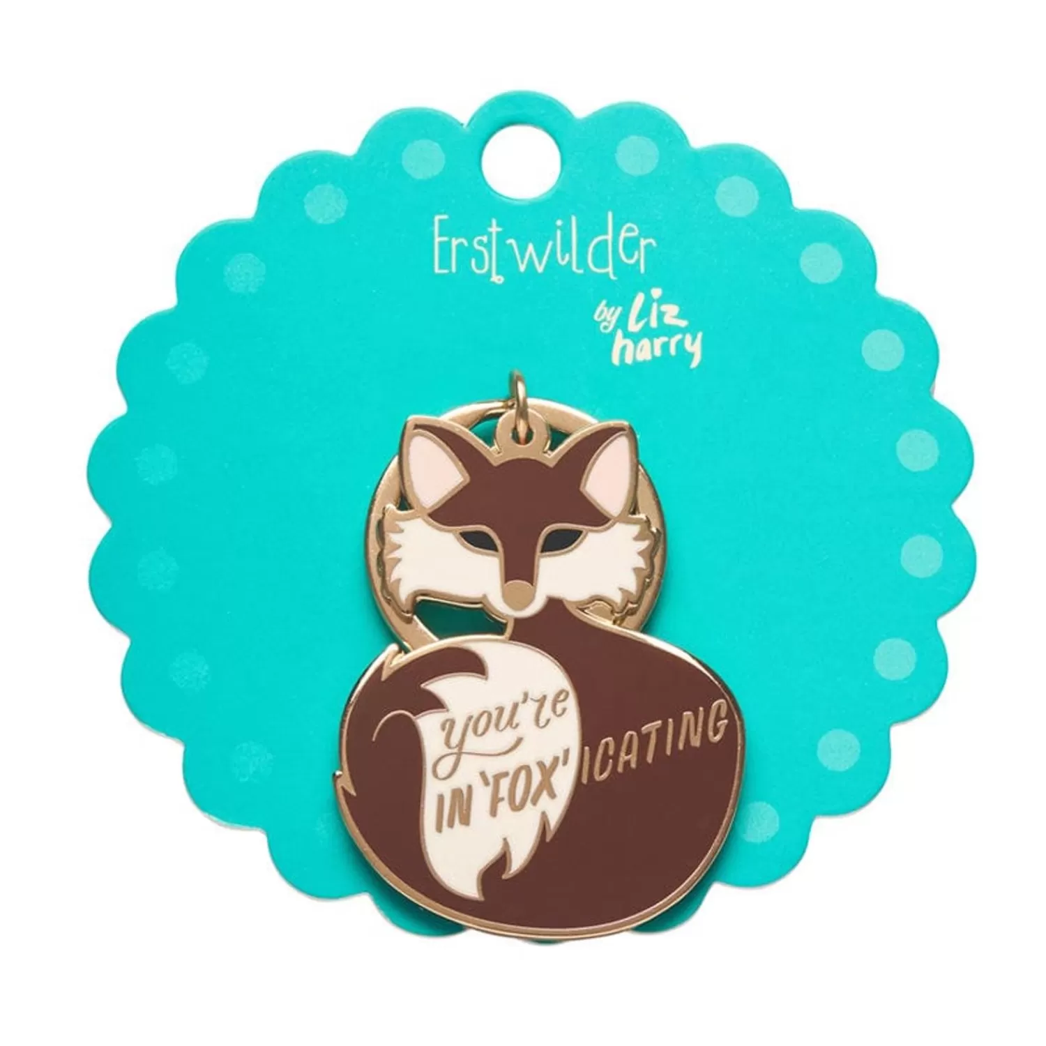 youre_infoxicating_enamel_key_charm_2.webp You'Re In"Fox"Icating Enamel Key Charm*Erstwilder Hot